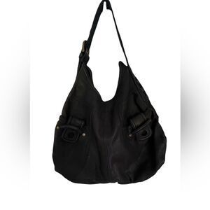 Lucky Brand Black Leather Hobo